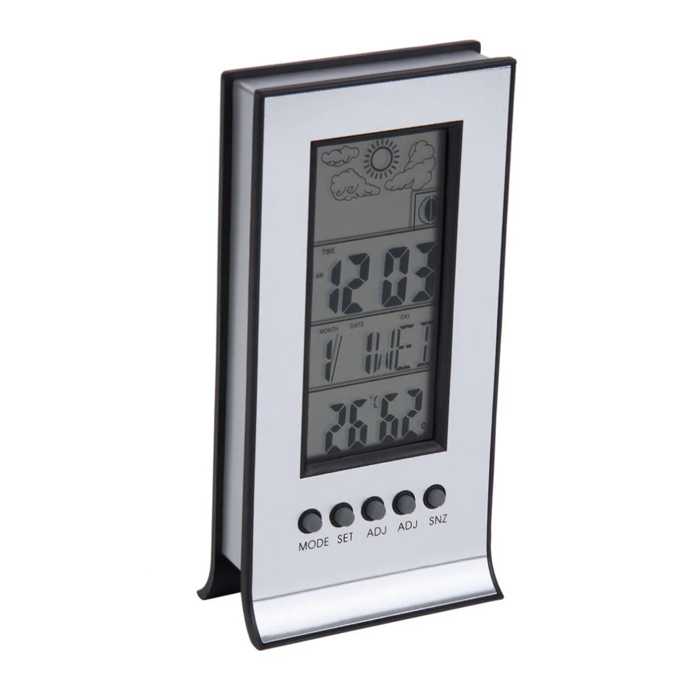 

2017 New Arrival Indoor Outdoor Wireless Thermometer Weather Station Alarm Clock Calendar Drop Shipping