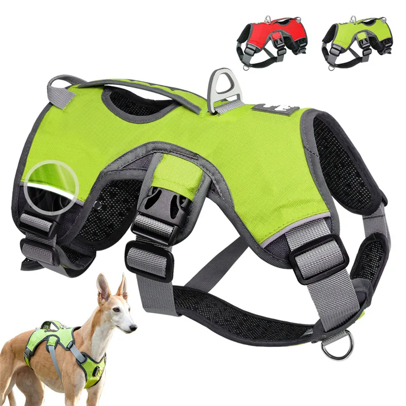 Large-Dog-Harness-K9-Reflective-Nylon-Dog-Pet-Harness-Vest-Breathable-Adjustable-for-Medium-Big-Dogs