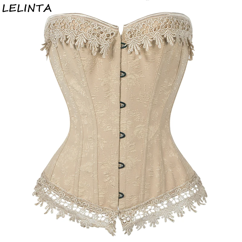 LELINTA Women Waist Trainer Corsets And Bustiers Overbust Sexy Lingerie Lace Up Steampunk Corset Clothing Gothic Corselet LELINTA Women Waist Trainer Corsets And Bustiers Overbust Sexy Lingerie Lace Up Steampunk Corset Clothing Gothic Corselet