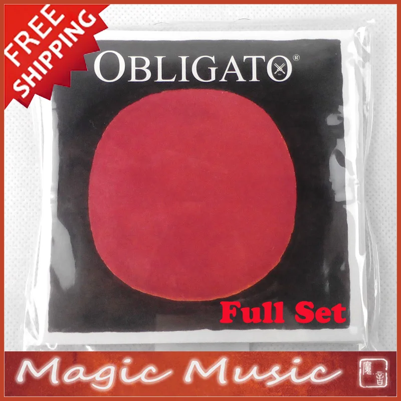 

Free shipping! Pirastro Obligato Violin Strings Set Ball End Size 4/4 with Gold E String made in Germany, Full Set 411021