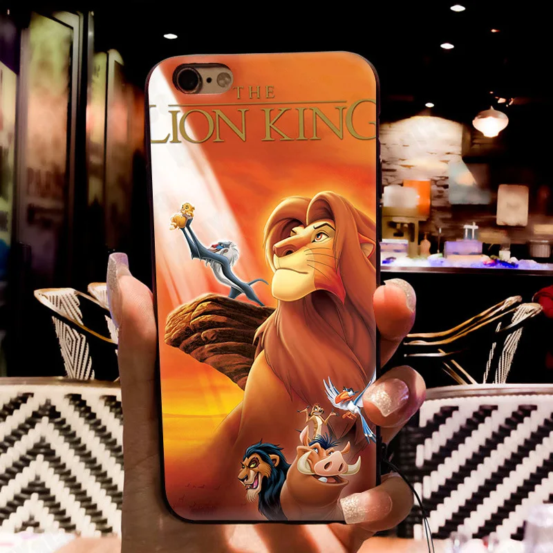 MaiYaCa El Rey León Hakuna Matata Coque caja del teléfono de la cáscara del teléfono de Apple iPhone 8 7 6 6 S Plus X 5 5S SE 5C cubierta