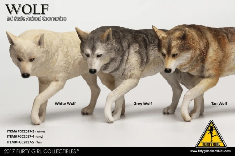 Флирт девушка FGC2017-3 4 5 1/6 масштаб имитация "Волк компаньон" фигурка животного, модель для 12 дюймов