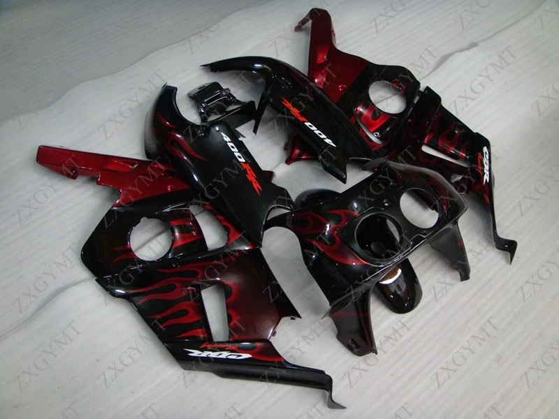Обтекатели CBR 400 RR 1990 1999 MC29 Red узор пламени для обтекателя из пластика Abs CBR400RR 94 95