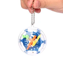 Мини-шар лабиринт интеллект 3d головоломка игрушка Баланс барьер магический лабиринт Сферический# K15