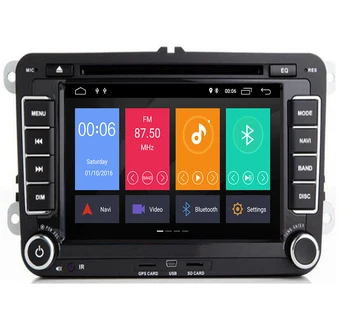 

7"AutoRadio 2 Din Android 9.1 Car DVD Player for VW Golf 5 6 Polo T5 Passat b6 Skoda Octavia 2 3 Seat Leon 2Tiguan GPS Naigation