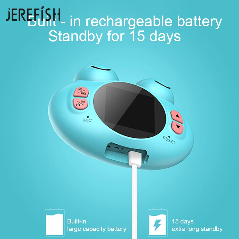 JEREFISH HD лягушка детский фотоаппарат Цифровая фотокамера Juguetes фотография подарок