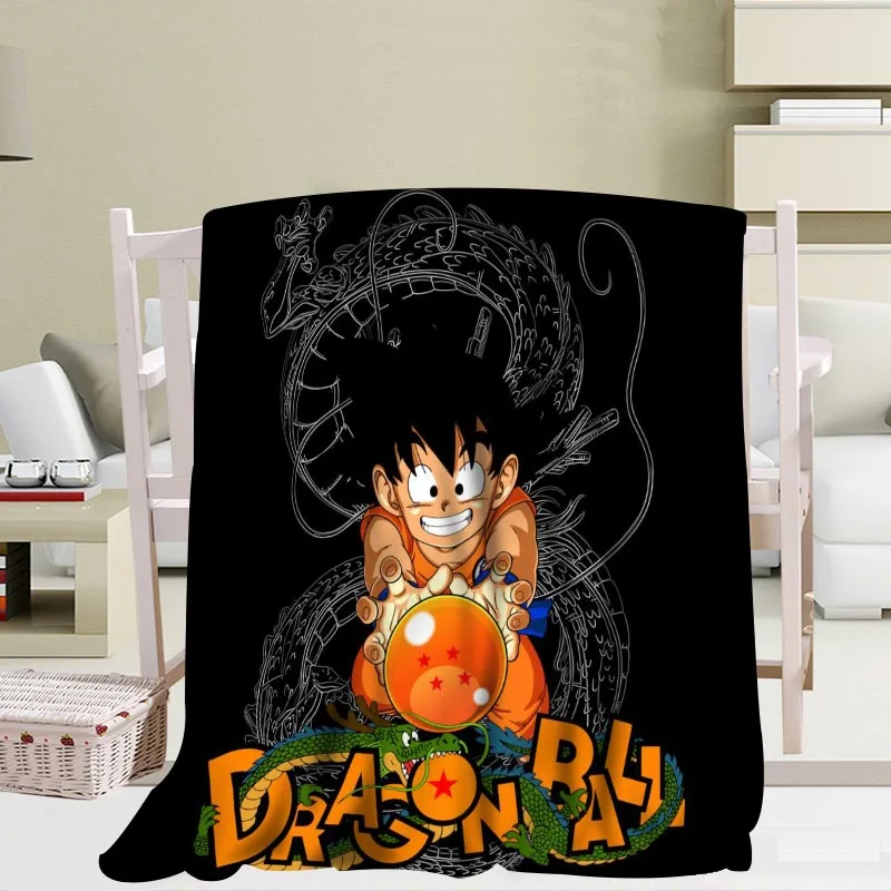 7 P+ Dragon Ball Z одеяло мягкое DIY диван кровать пледы одеяло для детей и взрослых теплое пользовательское одеяло размер 56x80Inch50X60Inch40X50Inch - Цвет: 7