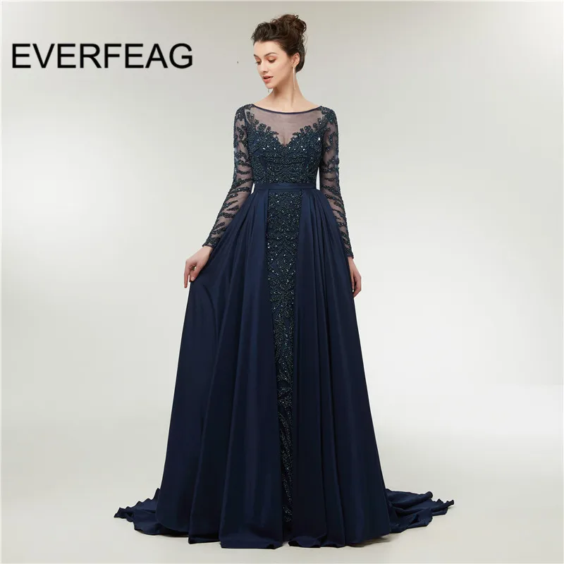 Buy Sparkling Navy Blue Sequin Prom Dress Dubai Sheer