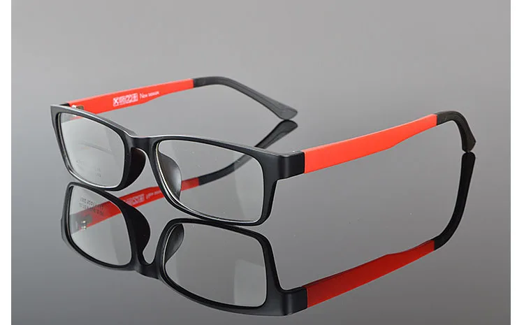 Для мужчин оправа для очков wo Для мужчин очки Оптические очки близорукость очки оправы Óculos де Грау очков кадр - Цвет оправы: red temple