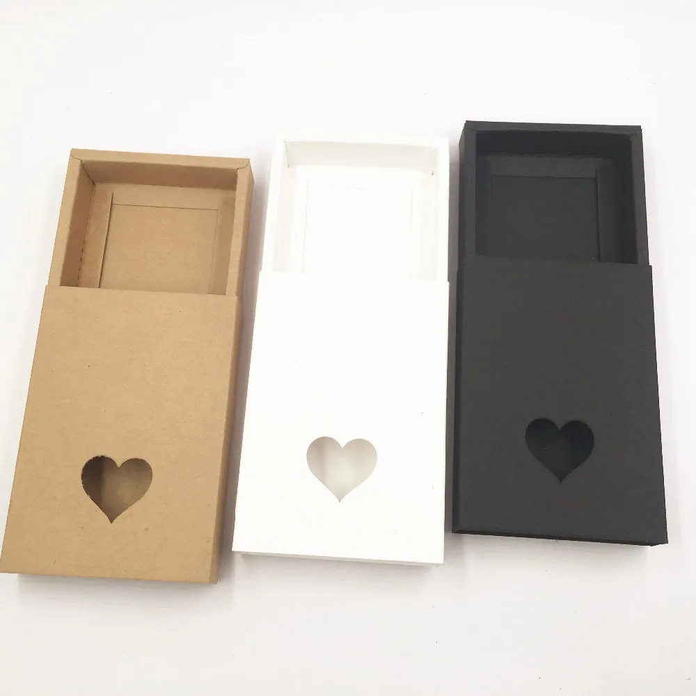

20pcs/lot new Brown Kraft Paper Boxes Drawer Box Phone Gift Craft Soap Box Jewelry Storage box