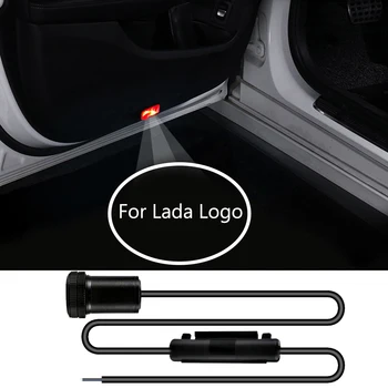 

2pcs For Lada Logo Car Door Laser Projector Shadow Light LED For RIVA Niva Samara Signet Vesta XRAY Largus Granta Kalina Kalina