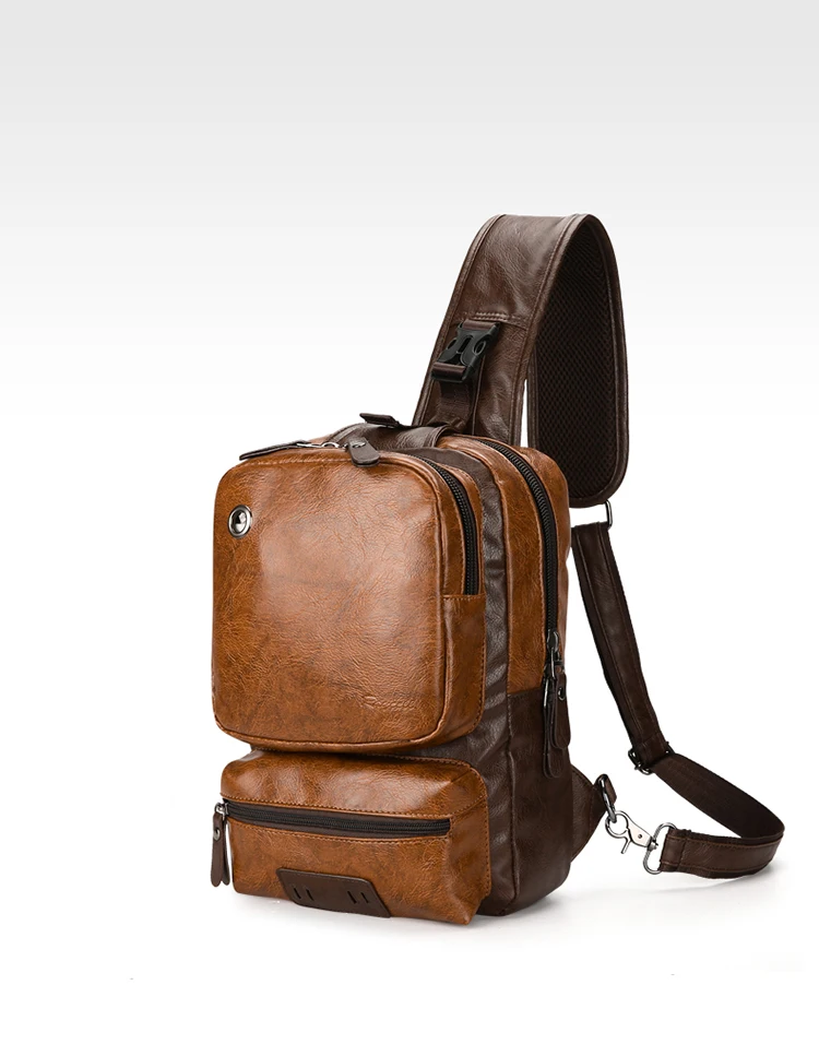 Модные сумки на плечо зарядка через usb Crossbody сумки Для мужчин сумки груди приколы сумка для Открытый мужской Многофункциональный Crossbody