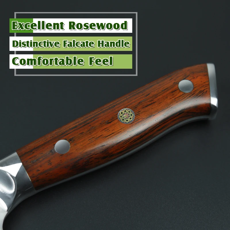 XINZUO 7 inch Santoku Knife Japanese Chef Knife vg10 Damascus Steel Professional Kitchen Knive with Ergonomic Rose Wood Handle