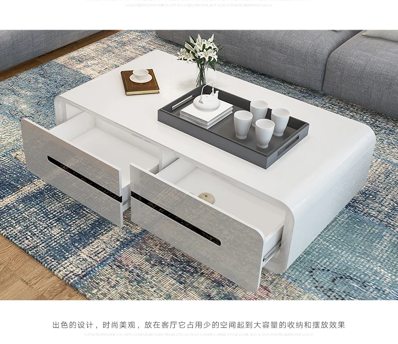 Natural designer wooden panel Coffee Table Living Room Home Furniture minimalist modern rectangle mesas de centro table basse