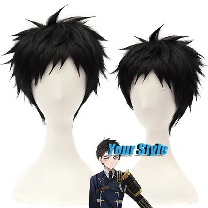 perruque homme black