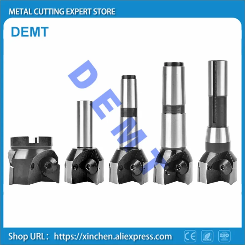 

Indexable end mills One-piece shank 30-100mm MT4 Right angle milling cutter for TPKR TPKN 1603 / TPKN 2204 or 3100511 / 3130511