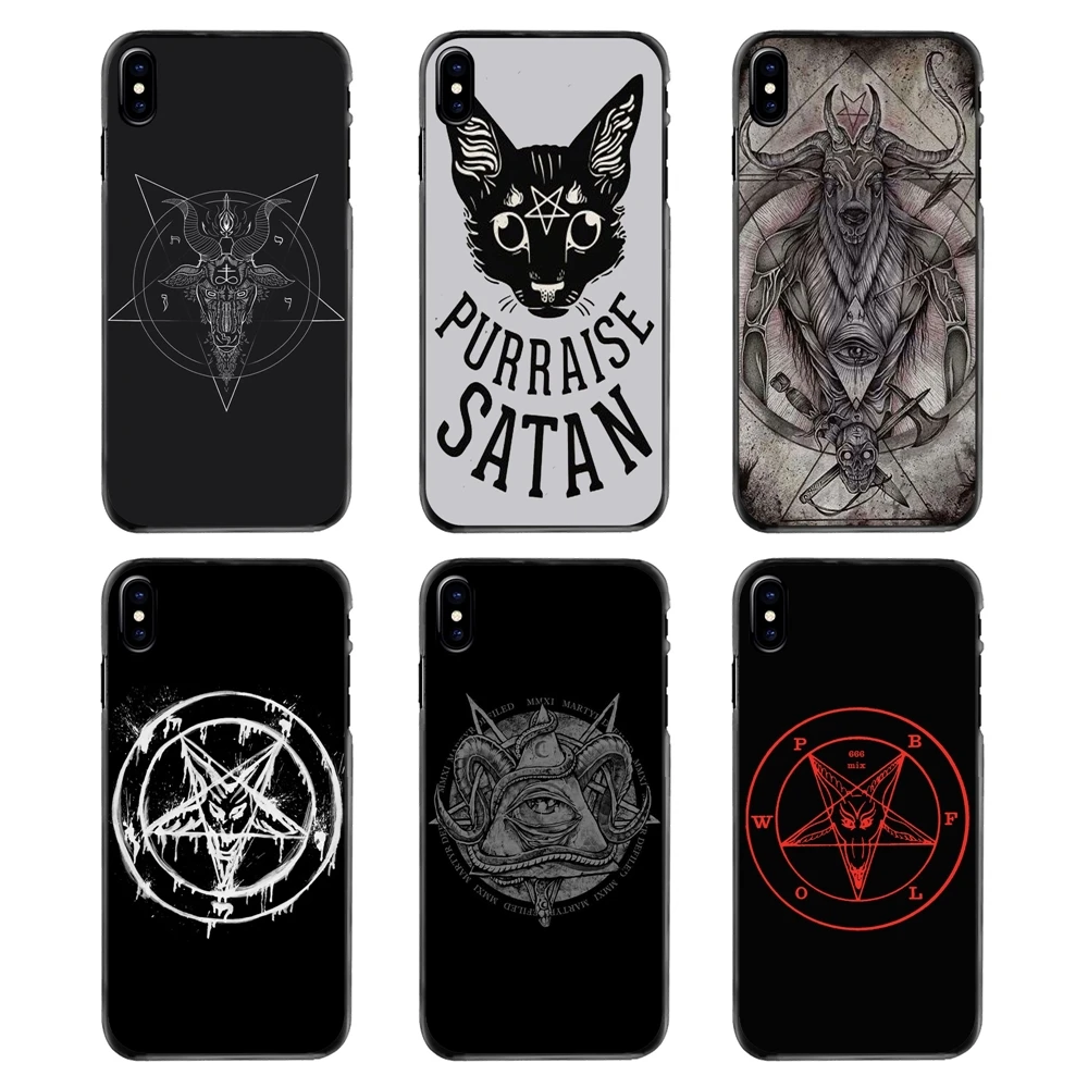 For Samsung Galaxy A3 A5 A7 A8 J1 J2 J3 J5 J7 Prime 2015 2016 2017 Killstar Satan Say Meow skull occult evil Hard Phone Bag Case |