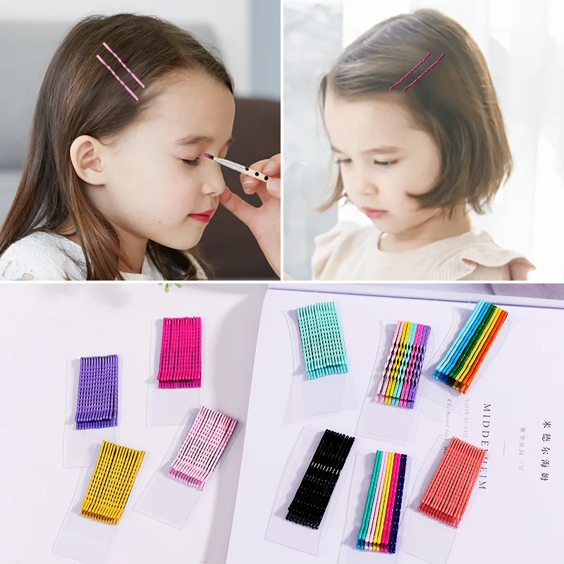 10PCS 5CM Hot Sale Hair Clips Black Safety Barrettes Hairpins Girls Gifts Hair Accessories Candy Color Women Hairgrips Headwear (2)