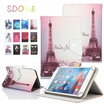 

Universal Case for DEXP Ursus P180/TS180 4G 8 inch Tablet Pc Cartoon PU Leather Stand Cover + touch pen Gifts