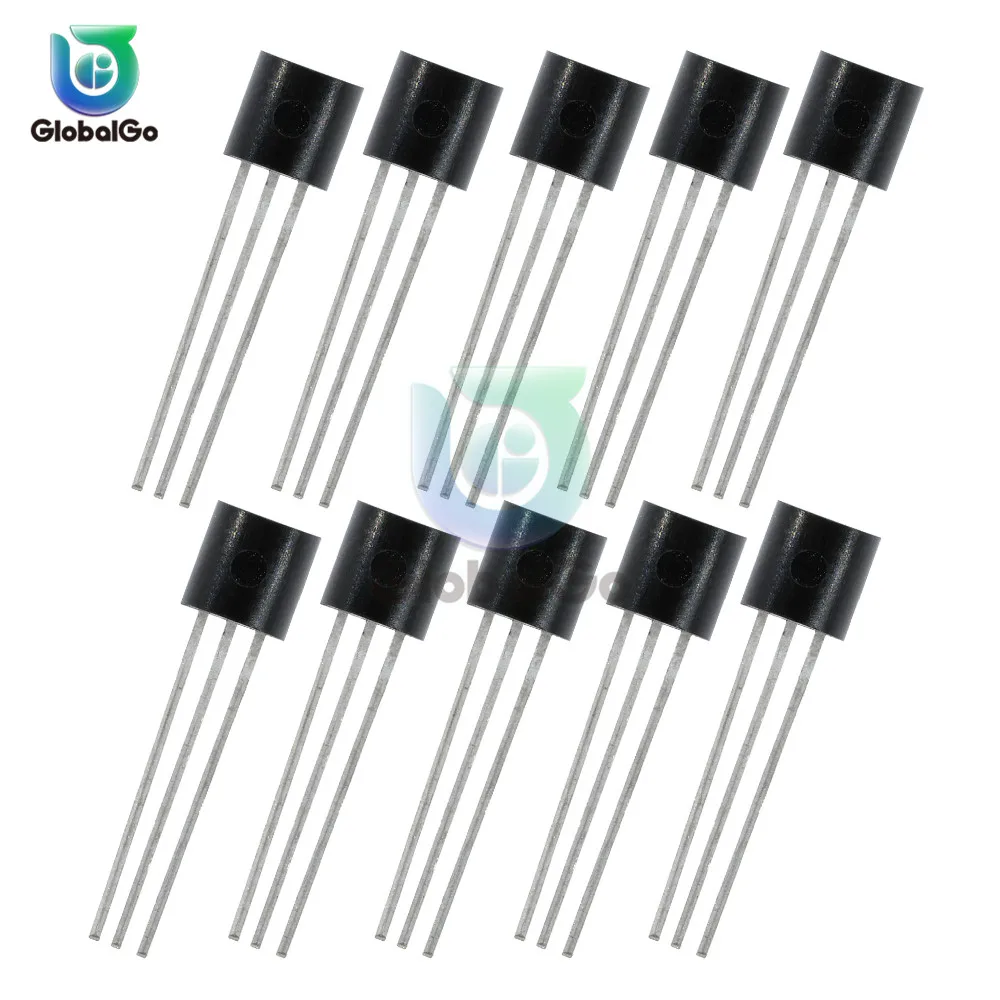 

10 pcs/Lot Thermometer Temperature Sensor Chip DS18B20 TO-92 18B20 IC Chip Temperature Measuring Instrument Tool