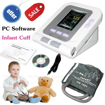 

Digital New Born/Infant/Pediatric Sphygmomanometer+SW Contec08A Infant Blood Pressure Monitor with Infant Cuff FDA