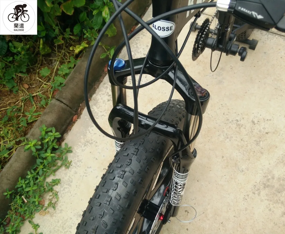 Flash Deal Kalosse  Snow  mountain bike 26*4.0 inch  26er Beach mountain bicycle  30 speed  Hydraulic brakes 4