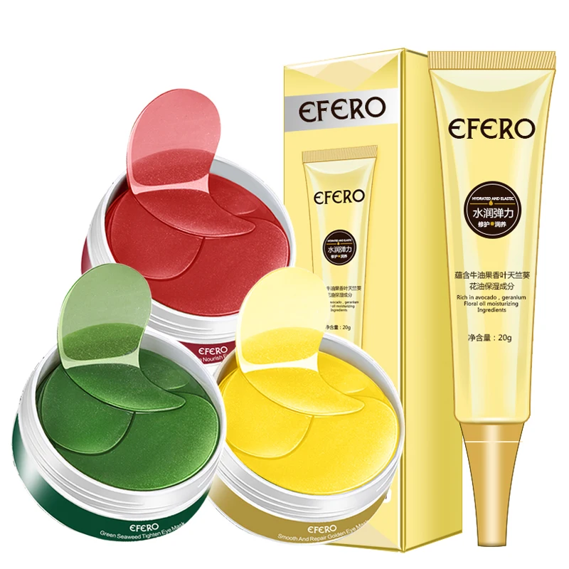 

2PCS Collagen Eye Mask Eye Cream Anti Aging Crystal Mask Skin Care Gel Eye Patches Gold Hydrogel Eye Patch Repair Dark Circles