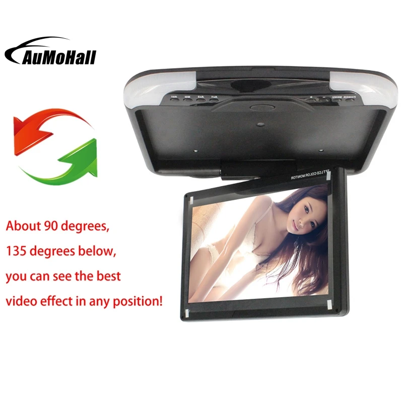 13" Car Monitor Auto Car TFT LED Digital Screen Car Roof Mounted