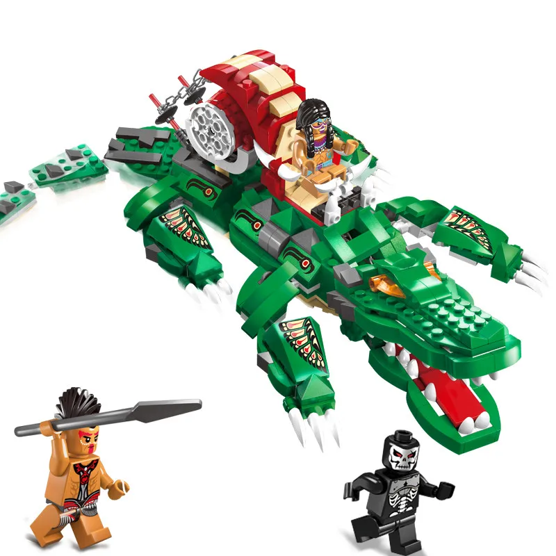 

ENLIGHTEN Pirate Series Crocodile Classic Building Blocks Set Kids Model DIY Toys For Children Compatible With