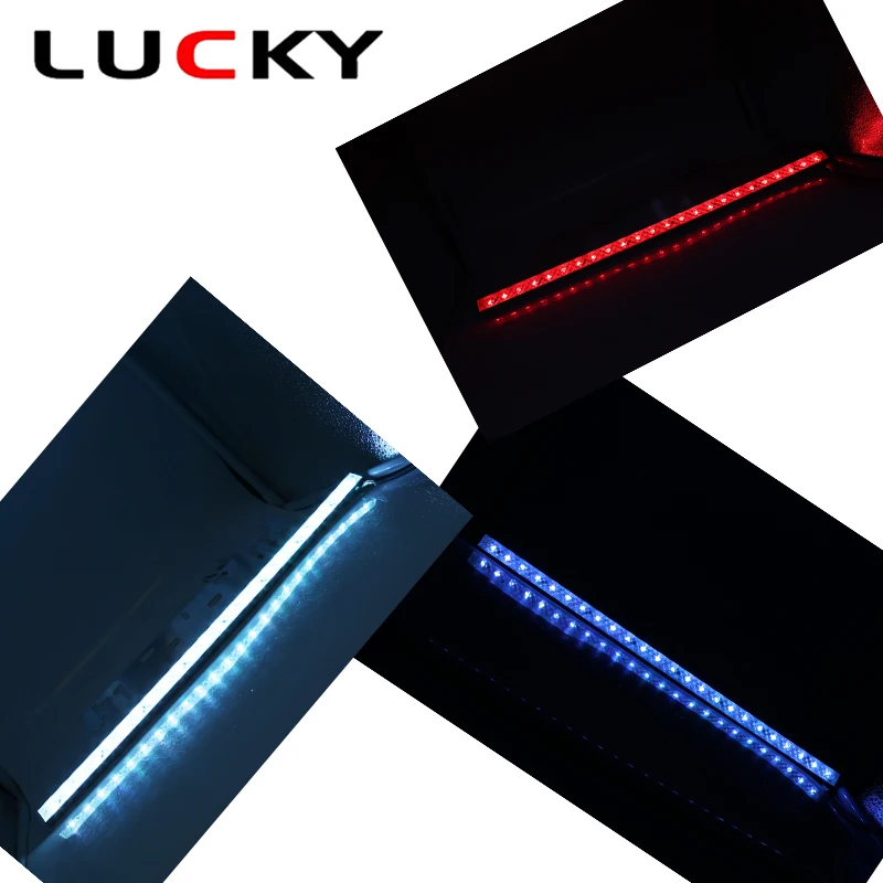 1 шт. CNILUCKY Универсальный RGB светильник номерного знака 41 см s лампа 24x5050SMD