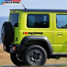 2 шт. 55 см наклейка для Suzuki Jimny I love my Jimny буквы Виниловая наклейка для кузова двери боковой Декор Наклейка s