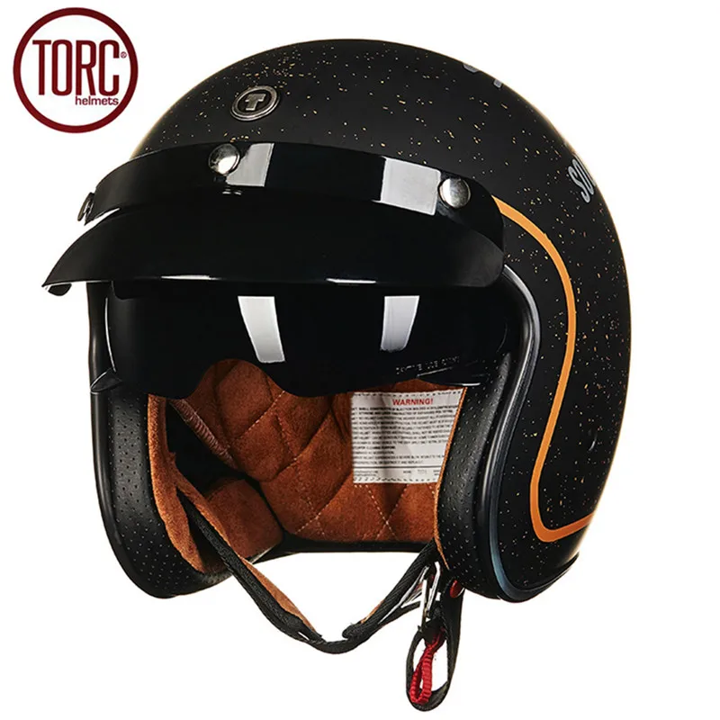 

TORC Motorcycle Helmet Retro Harley Open Face Vintage Cruiser Helmet T5775 Moto Casque Casco motocicleta Capacete Helmets