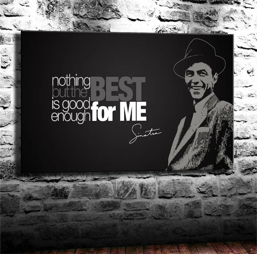 Frank Sinatra Холст Картина гостиная домашний декор Современная роспись маслом #010 | Дом