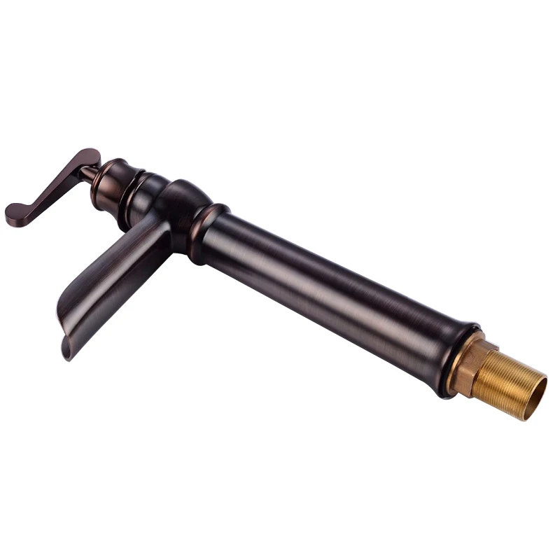 

New Style Black waterfall sink tap bathroom faucet basin sink tap ORB brass black waterfall faucet Hot and Cold mixer tap w0012