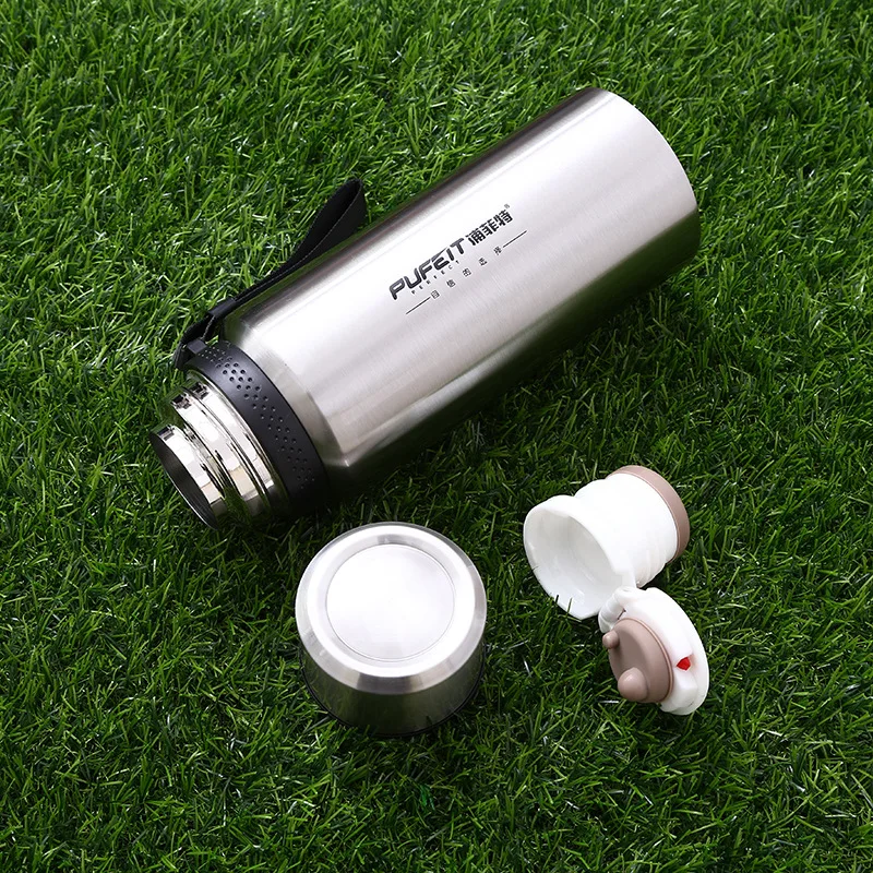 Thermose bottle 304 stainless steel thermal cup sport hiking Gym bottle 1000ml 800ml vacuum flasks thermal bottle  (1)