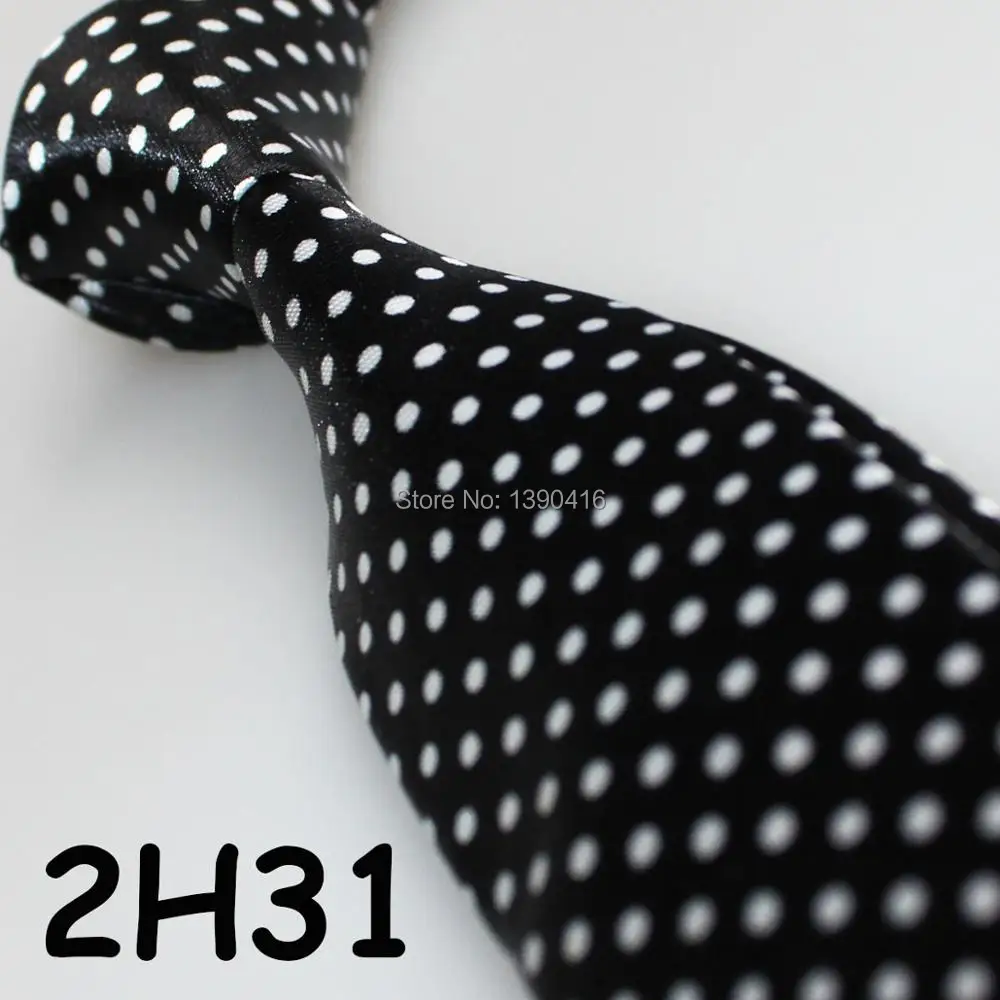 Image 2016 Latest Style Gravata Masculina Black White Dot Design Cheap Necktie Landisun Tie Corbatas Hombre Ties For Man Wedding Party