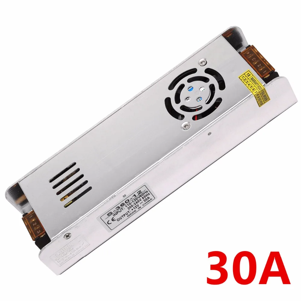 AC 110 V-220 V к DC 12V Трансформаторы освещения 1A 5A 10A 20A 30A Светодиодный драйвер для блок питания светодиодной ленты адаптер