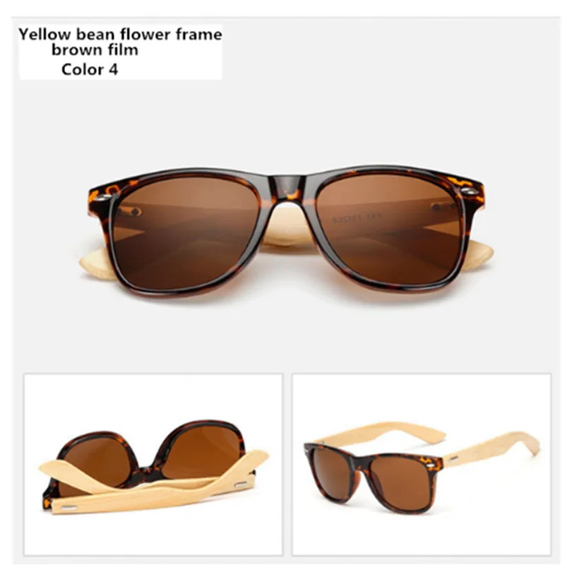 Bamboo Sunglasses Men Women Travel Goggles Sun Glasses Vintage Wooden Leg Eyeglasses Fashion Brand Design Sunglasses Male Female 15