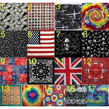 

Women Men Turban Bandana Square Scarf Cotton Hip Hop Hair Neck Wrap New