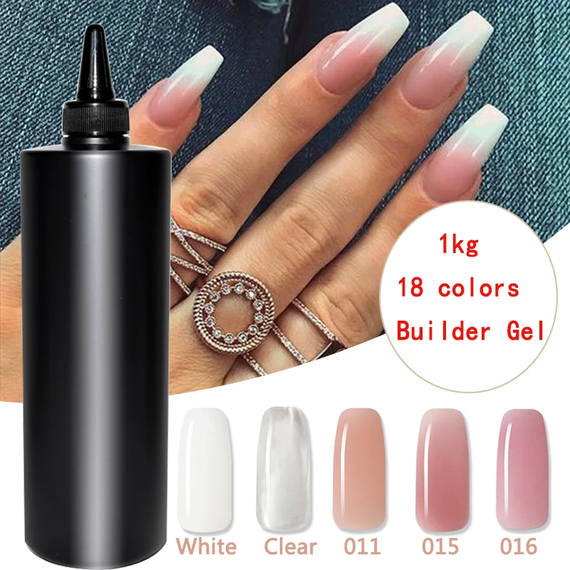 MSHARE 1kg UV Builder Gel for Nails Extensions fingers Building in