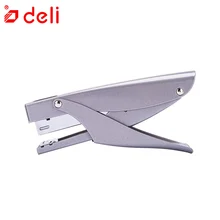Deli плоскогубцы степлер канцелярские офисные гаджеты машина для хранения бумаги степлер металлический степлер 2 цвета школьные офисные принадлежности 0346