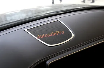 

For BMW X5 F15 2014 2015 Stainless Steel Console Dashboard Center Stereo Speaker Audio Cover Trims Frame