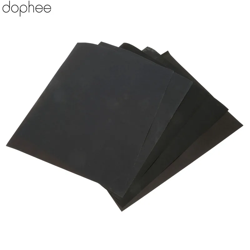 Листы dophee наждачная бумага водонепроницаемая абразивная (600 + 2x1000 1500 2000)