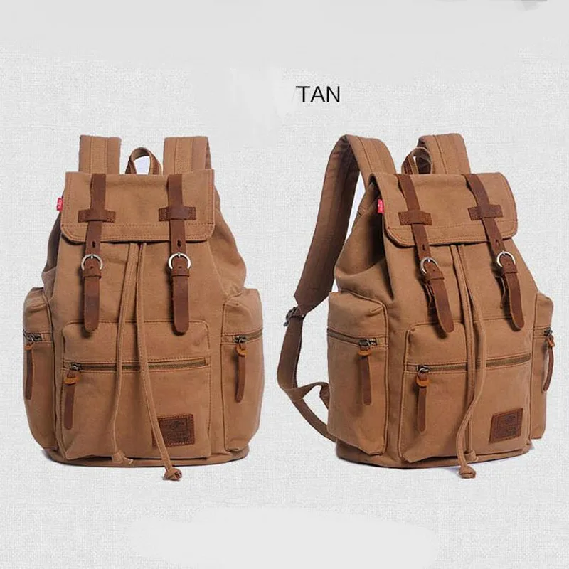 

Vintage Male Travel bag Fashion Casual Canvas Men Backpack Retro Students School Bags Man backpack
