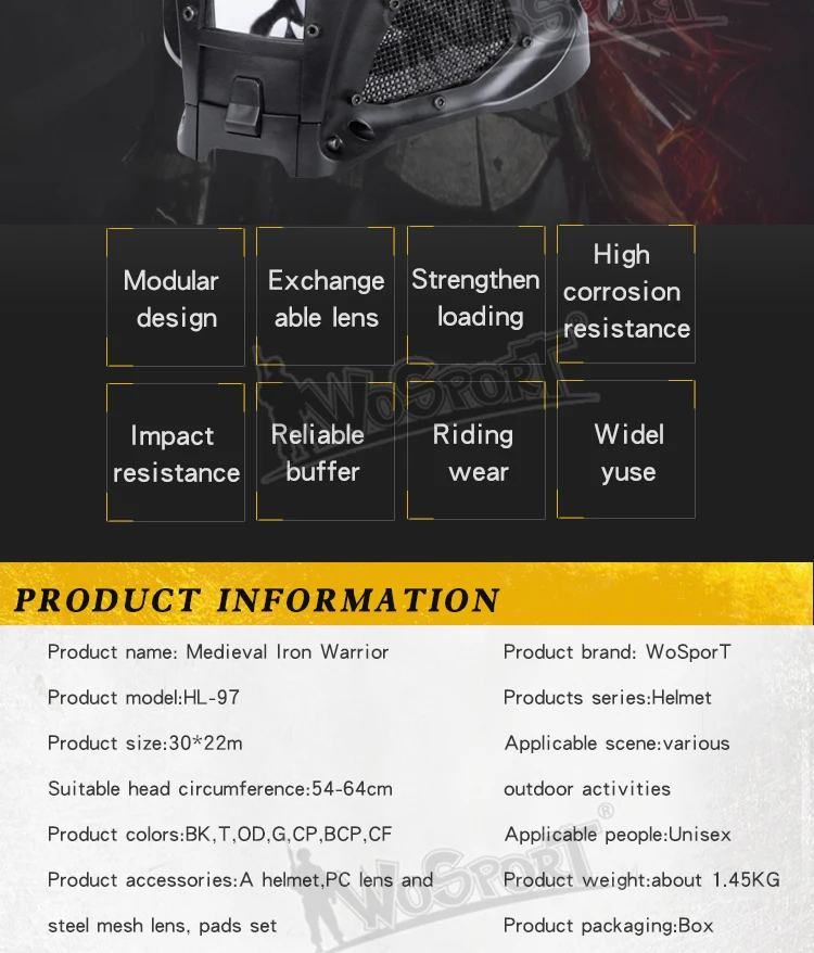 Полностью Покрытые Iron Warrior тактический шлем военный армейский боевой шлем Для мужчин страйкбол Пейнтбол уход за кожей лица защиты шлем