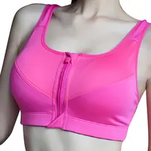 Самые продавать Для женщин сексуальное быстросохнущие спортивные кроссовки Moverment молнии Йога бюстгальтер мягкий Фитнес тренировки пуш-ап амортизирующий спортивный бюстгальтер