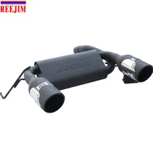Matte Black Dual Cat Back Exhaust Muffler System for 2007 2016 Jeep Wrangler JK 2 4DR