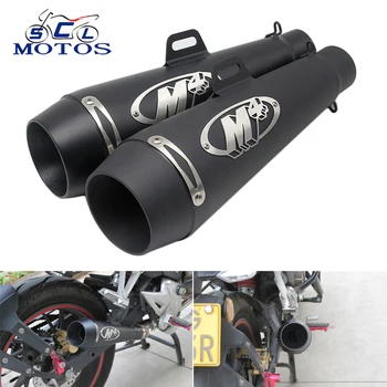 

Sclmotos -38-51MM Motorcycle Exhaust Pipe For M4 Escape GP Moto Pot Muffler Slip on For Scooter Motocross Dirt Bike Moto ATV