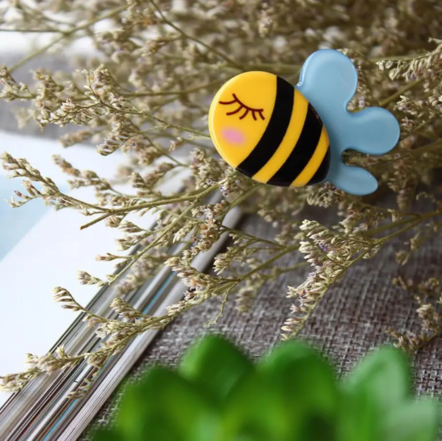 6 шт./лот заколка для волос маленьких девочек маленькая Пчелка акриловая детская