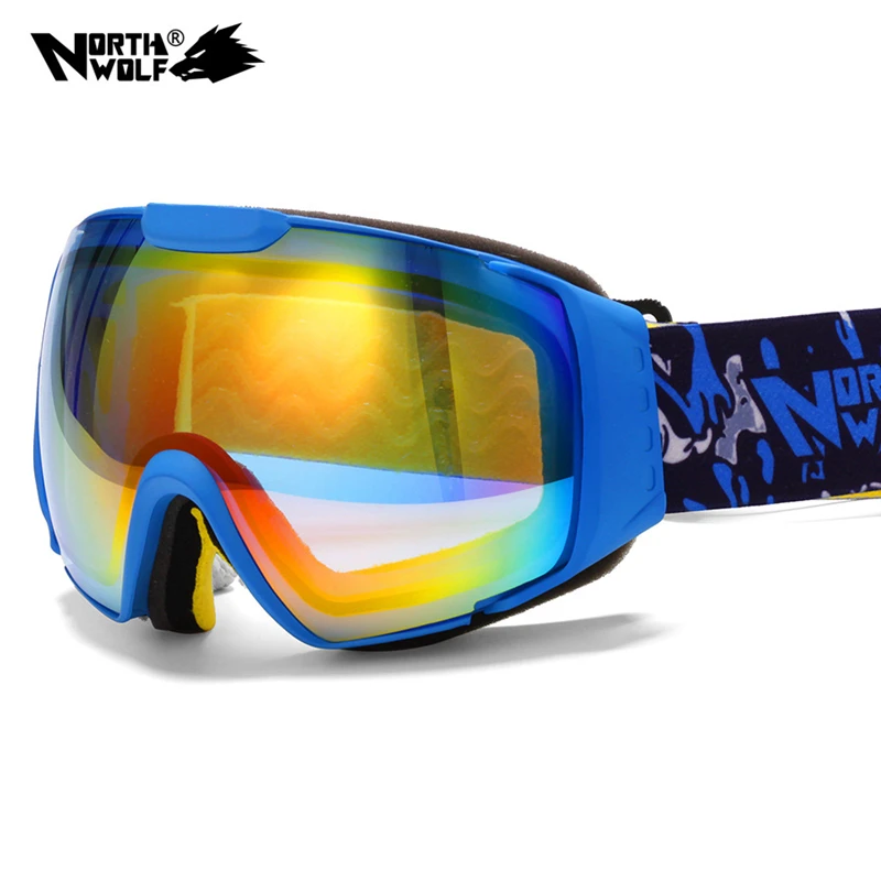 2016 New brand ski goggles double UV400 anti fog big ski mask glasses font b skiing